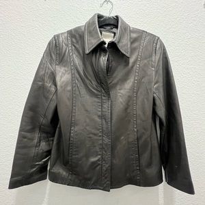Leather Jacket ; size M